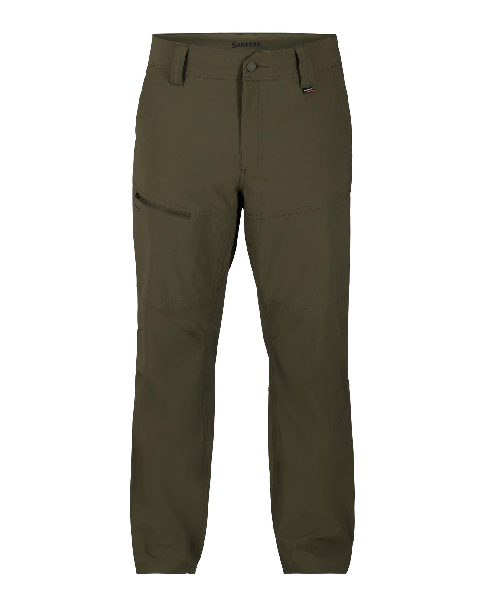 Simms Guide Pants olive green lightweight fishing pants for wet wading and summer use