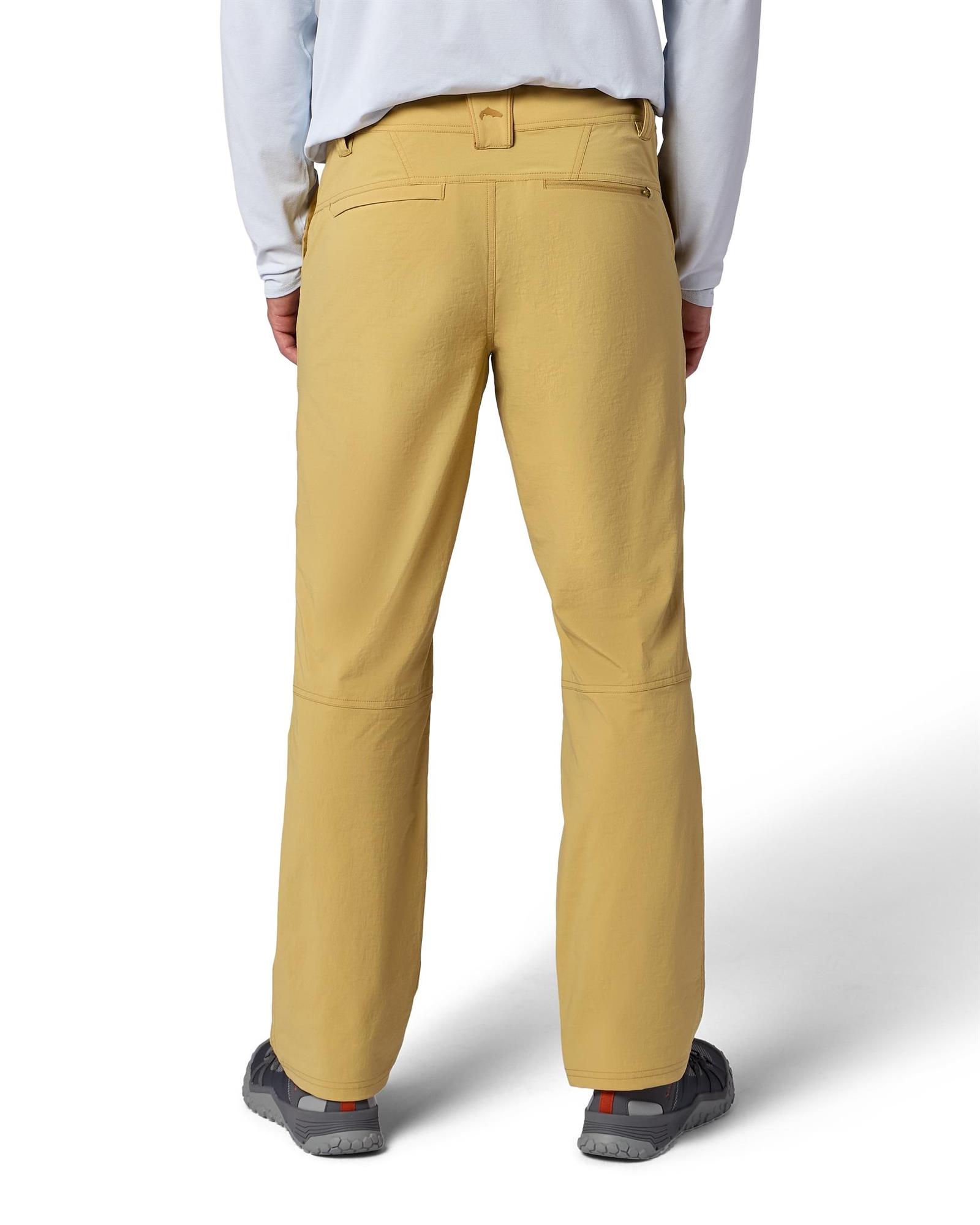 Simms Guide Pants back view articulated design flexible outdoor fishing pants