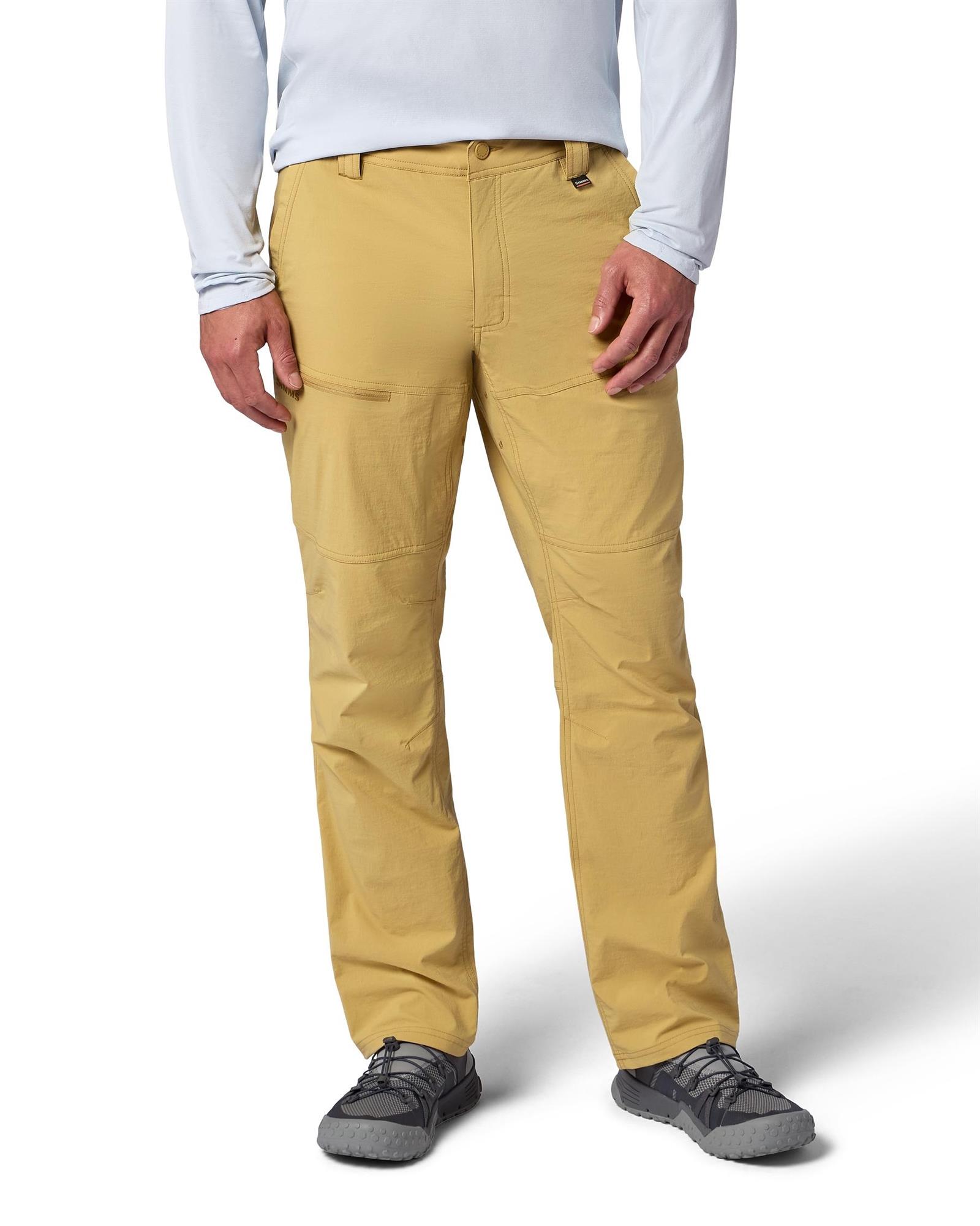 Simms Guide Pants front fit lightweight stretch fishing pants for warm weather