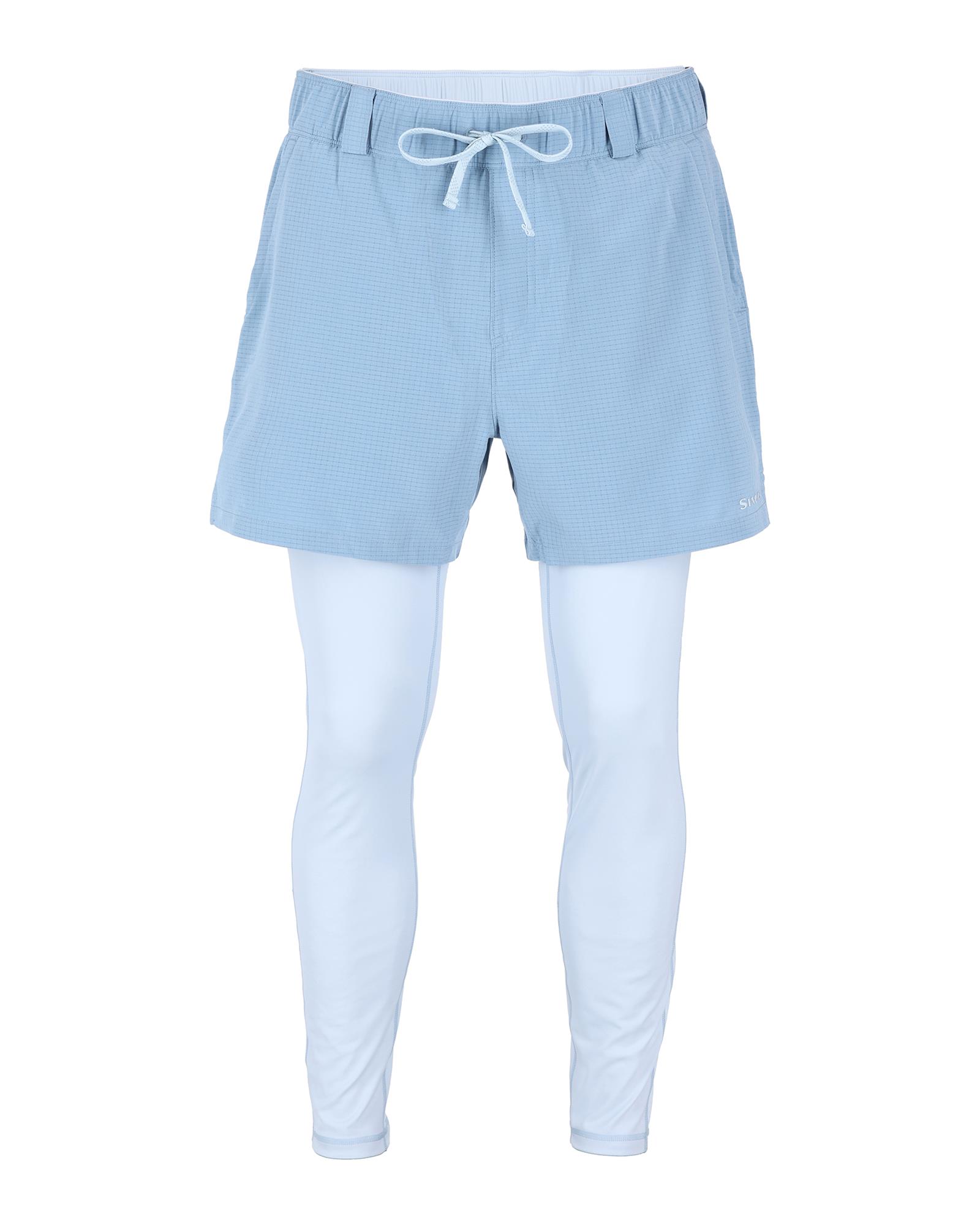 Stay cool with breathable UPF 50 fishing shorts and built-in compression leggings