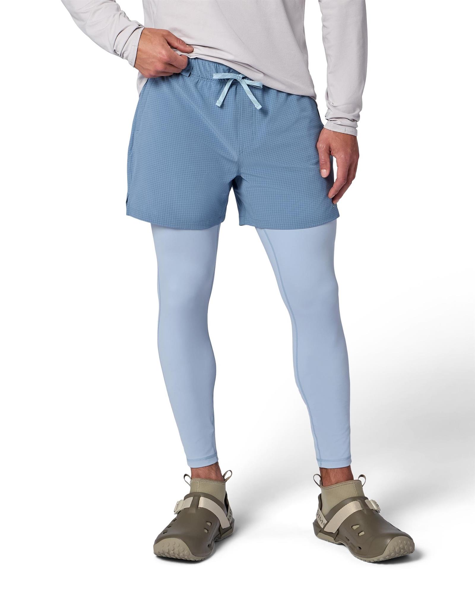 Simms hybrid fishing bottoms stretch shorts with UV protection leggings for anglers