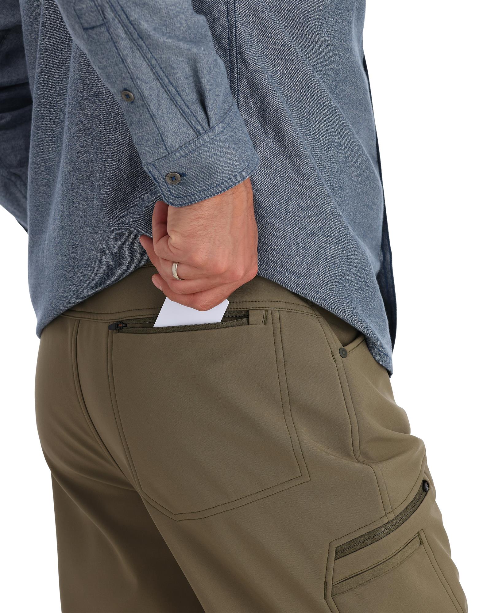 Simms Rogue Softshell Pants durable insulated pants with zippered pockets for everyday outdoor use