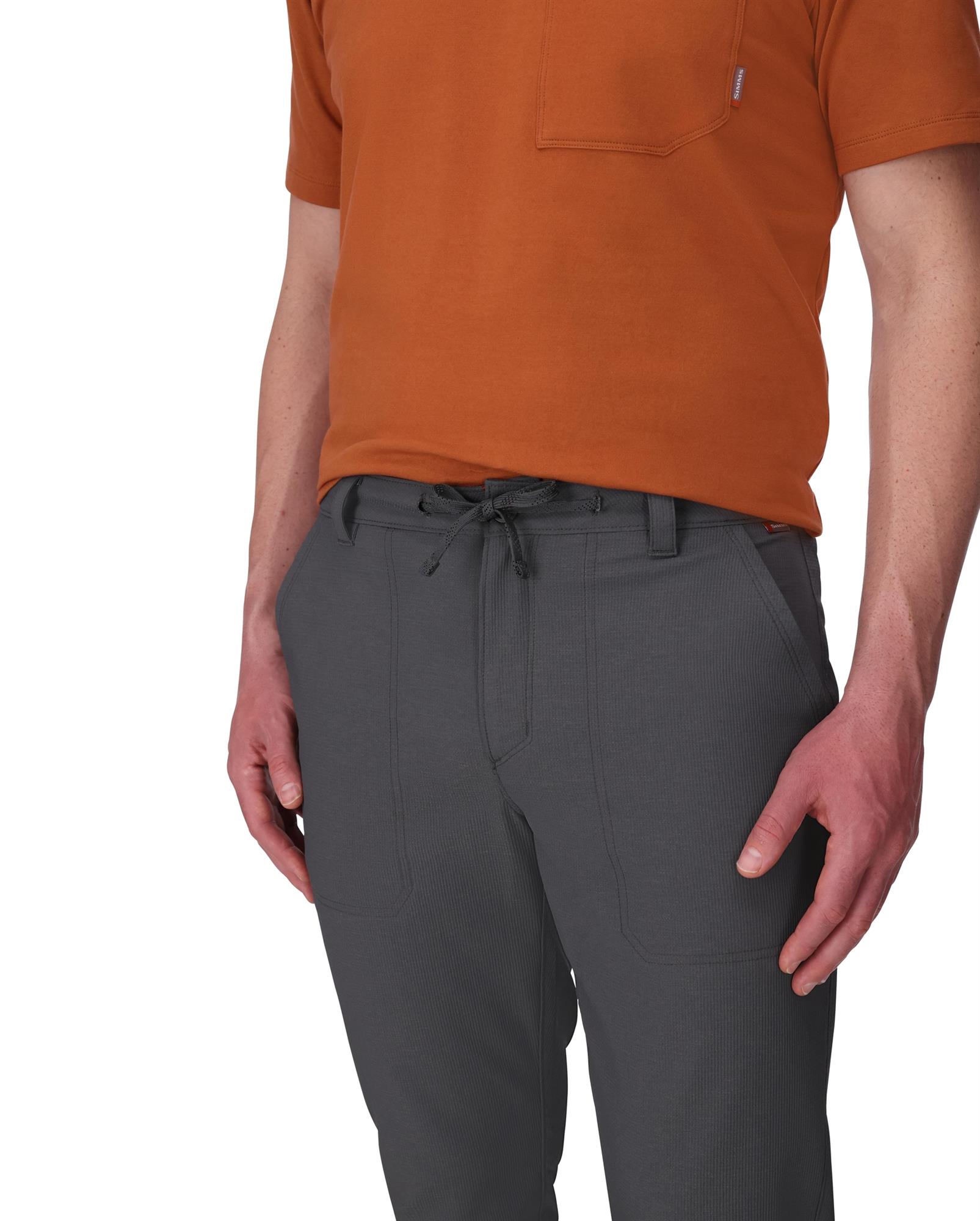 Simms Wanaka Pants drawcord waistband adjustable fishing pants dual use waistband detail