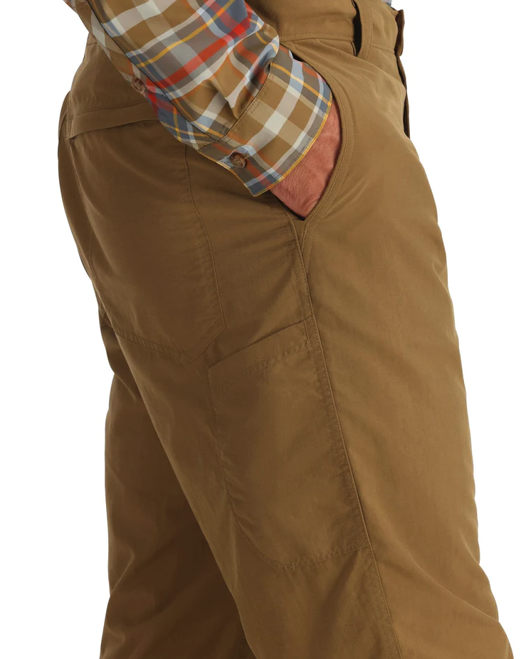 Simms Bugstopper pants with moisture-wicking, breathable fabric.
