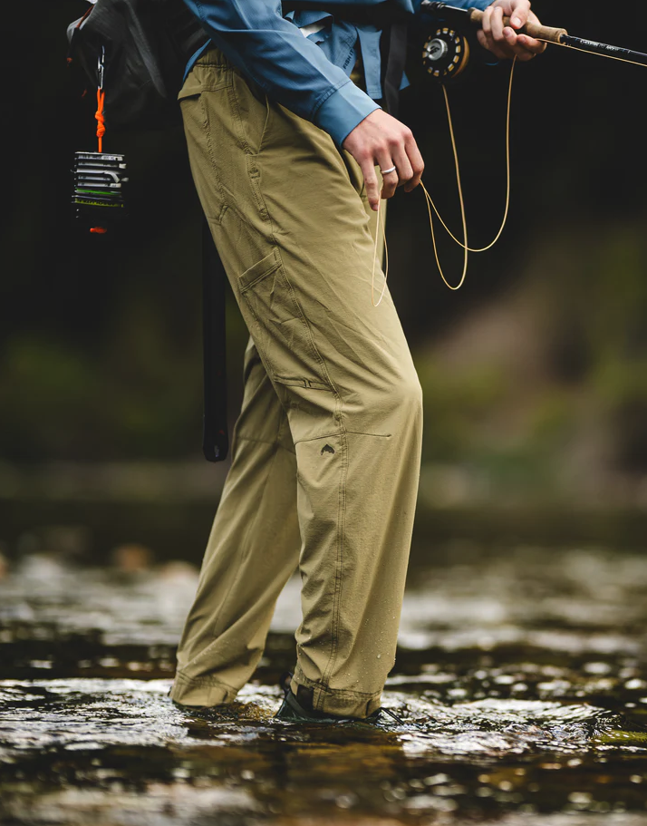 Lightweight Simms Driftless Wade Pants for summer fishing.