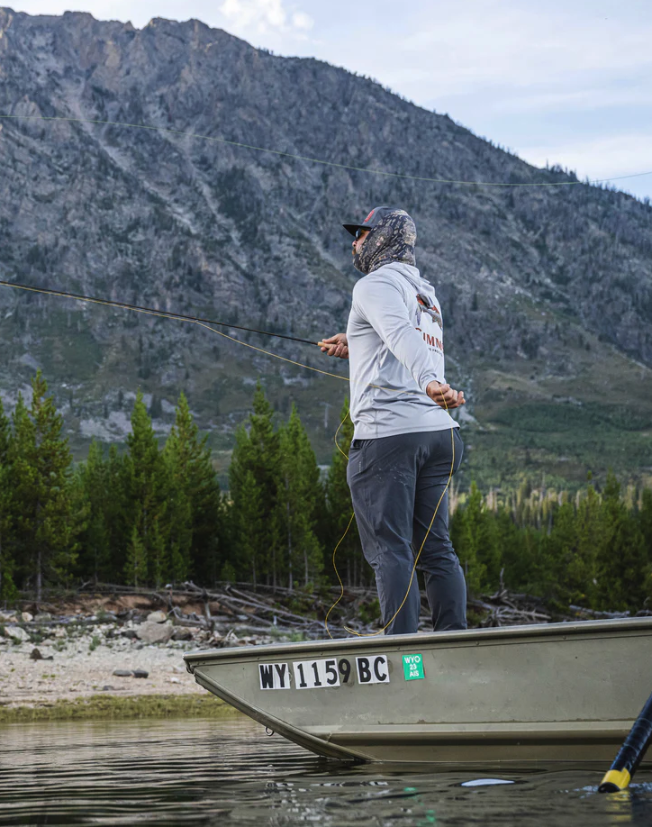 Quick-drying Simms Driftless Pants ideal for stream wading.