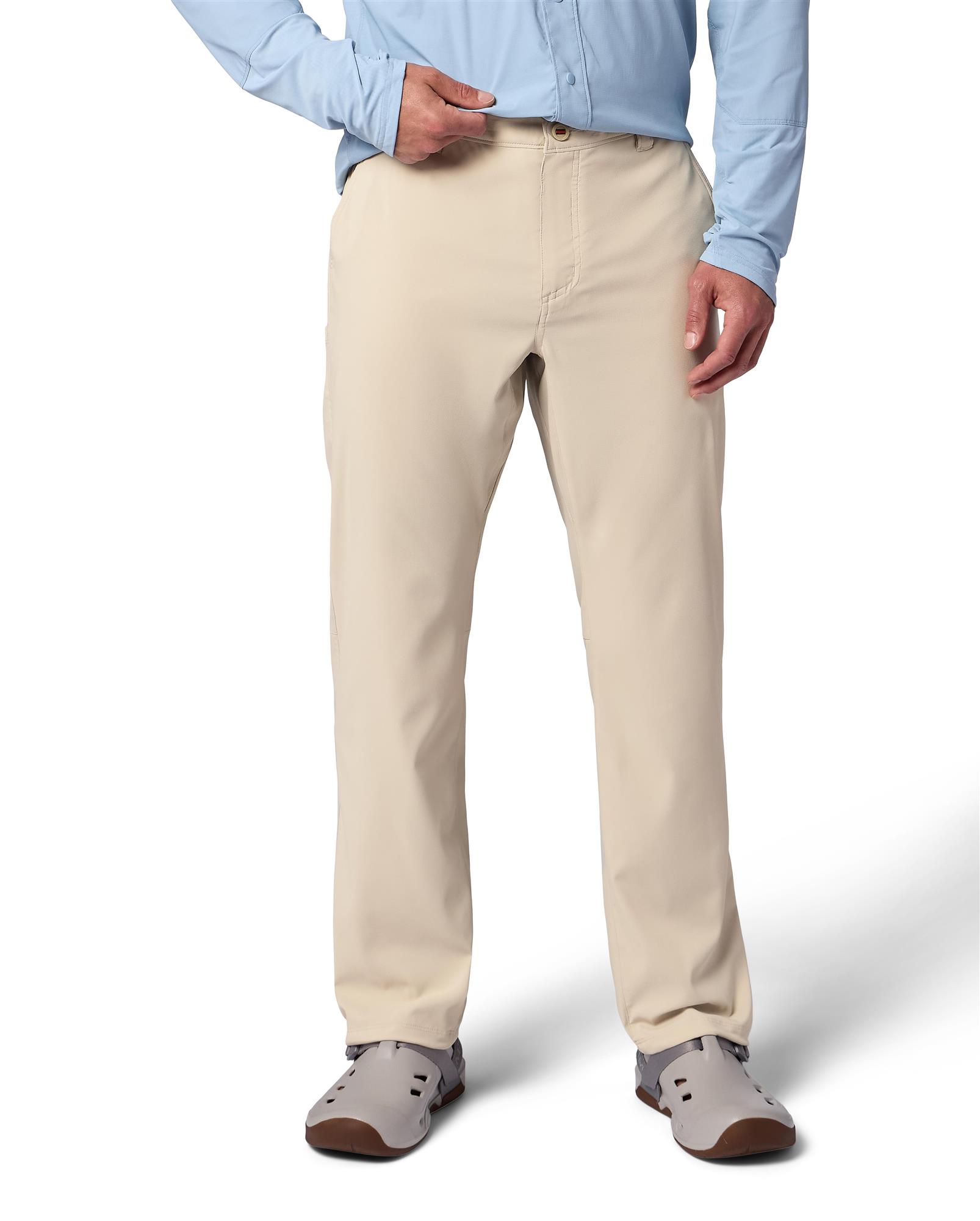Simms Superlight Pant lightweight outdoor pants on model