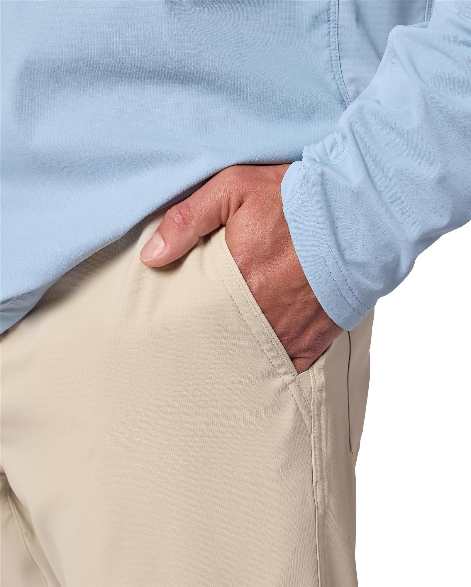 Simms Superlight Pant front hand pocket detail