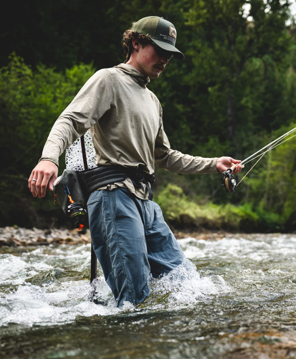 Quick-dry Simms Superlight Pant for all-day outdoor adventures.