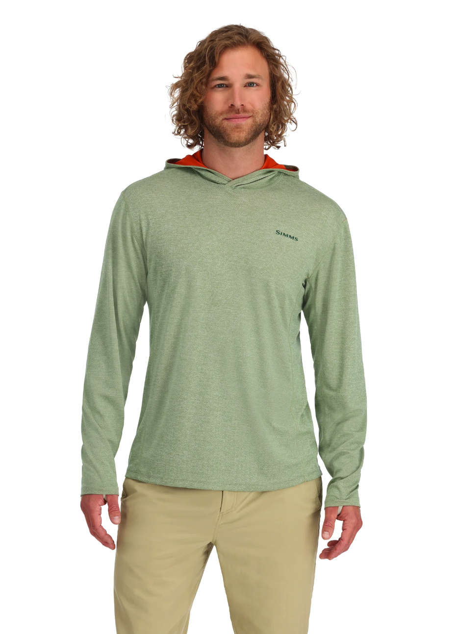 Men's Simms BugStopper Hoody with Insect Shield for outdoor adventures.