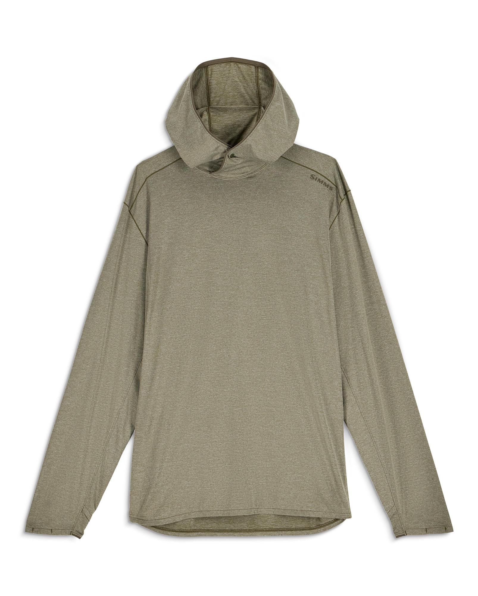 Simms BugStopper SolarFlex Hoody in loden heather color.