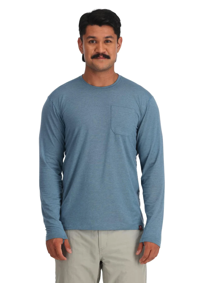Men's moisture-wicking Simms Glades Crew shirt
