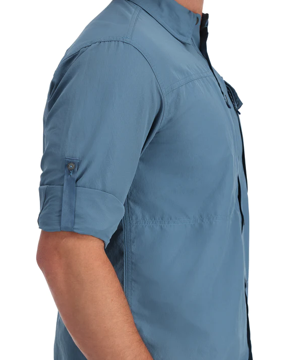 Anti-odor fabric in Simms Guide Shirt for extended wear