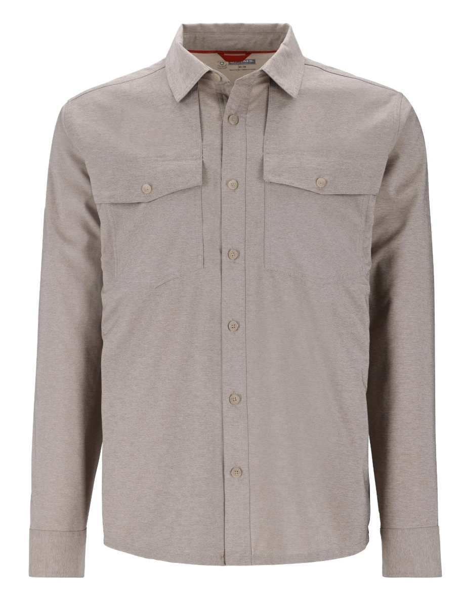 Simms No-See-Um Bugstopper LS Shirt Dolomite Heather color