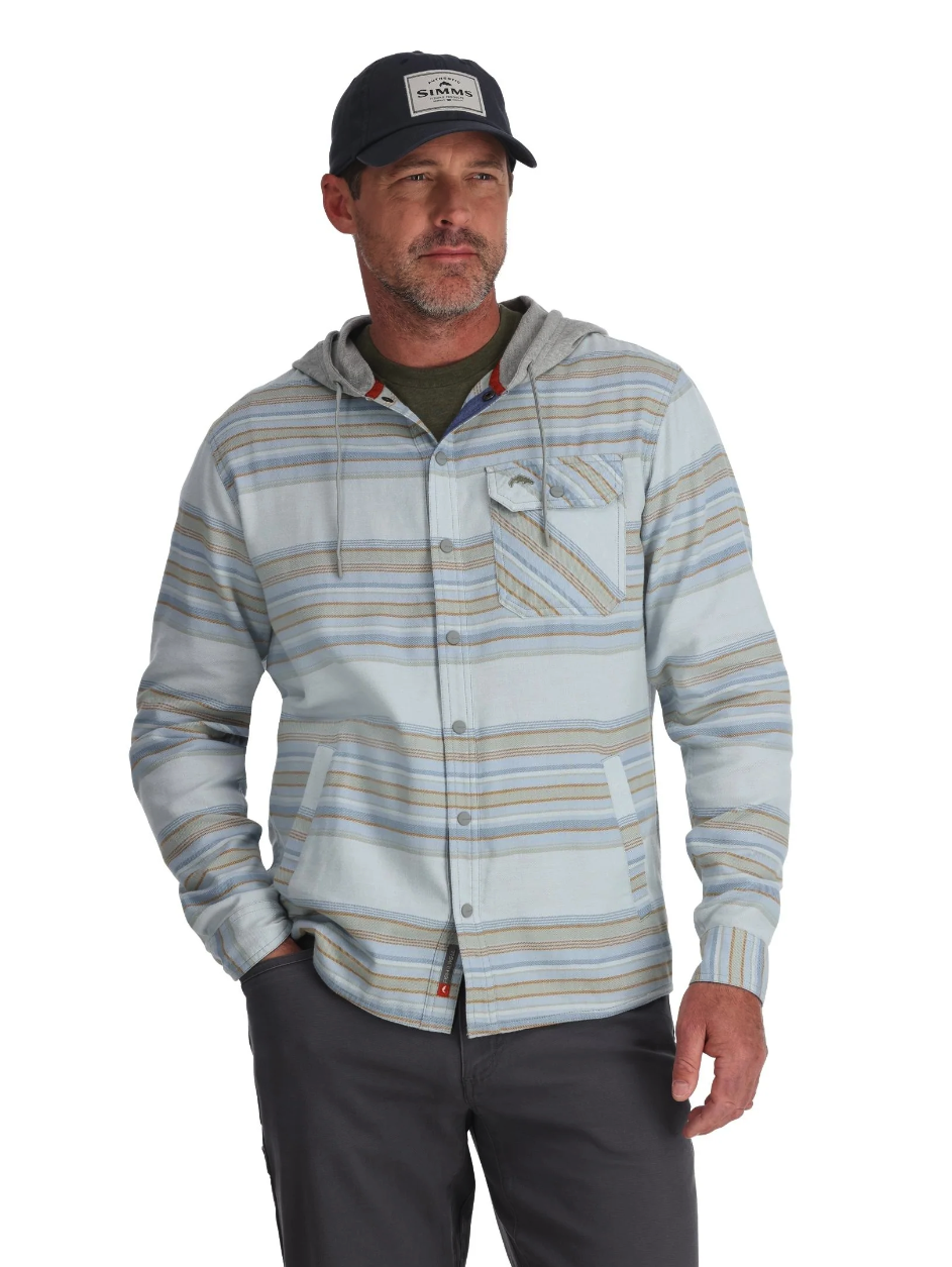 Men’s Simms Santee Flannel Hoody - combines flannel comfort with the functionality of a hood.