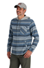 Versatile fishing shirt Simms Santee Flannel Hoody is made from organic cotton and recycled polyester.