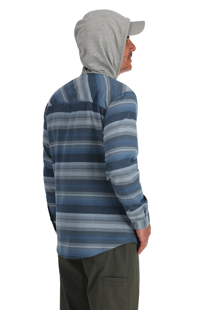 In stock Simms Santee Flannel Hoody for sale.