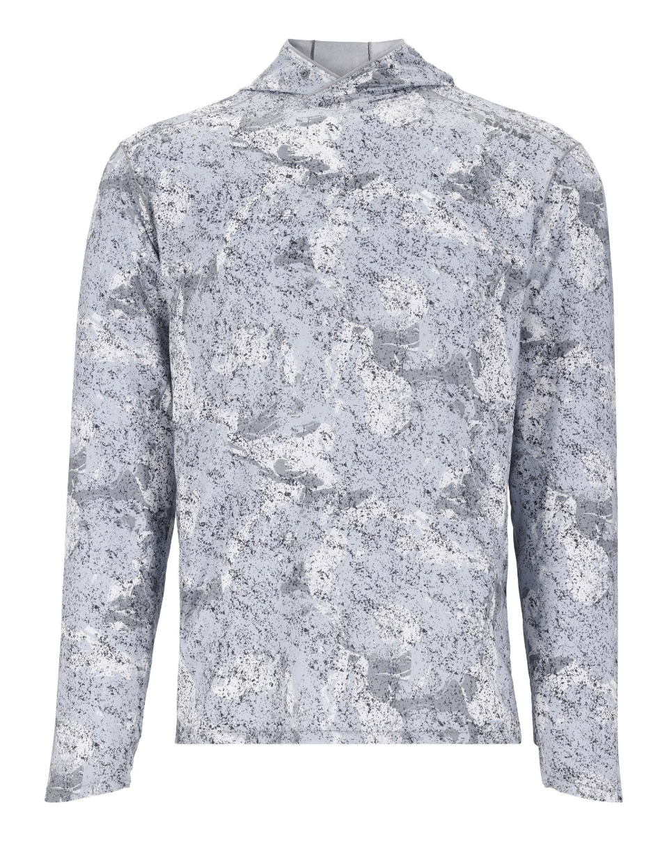 Simms SolarFlex Hoody Back Eddy White color