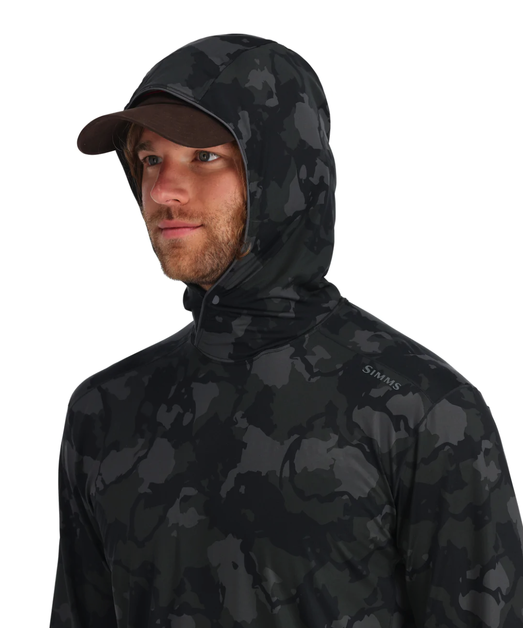 Simms SolarFlex Hoody for superior sun protection and breathable comfort.