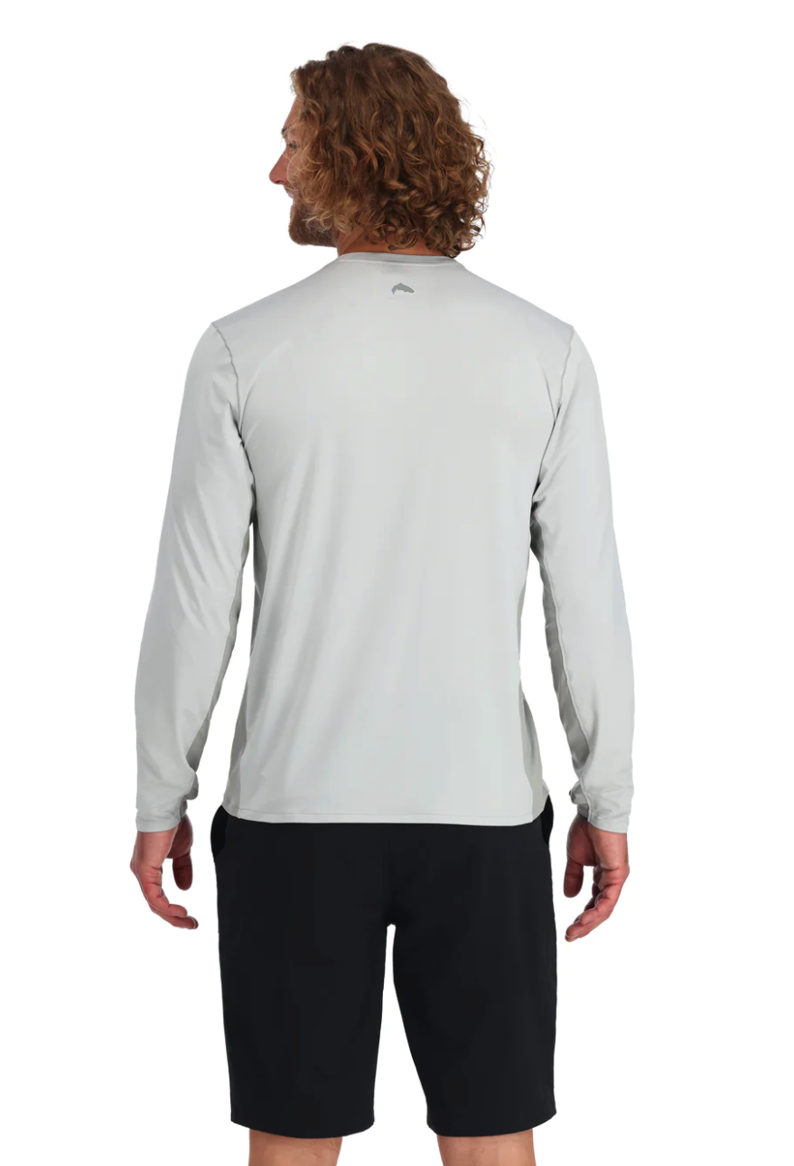 Simms SolarFlex Crew, designed for fishing and hiking comfort.