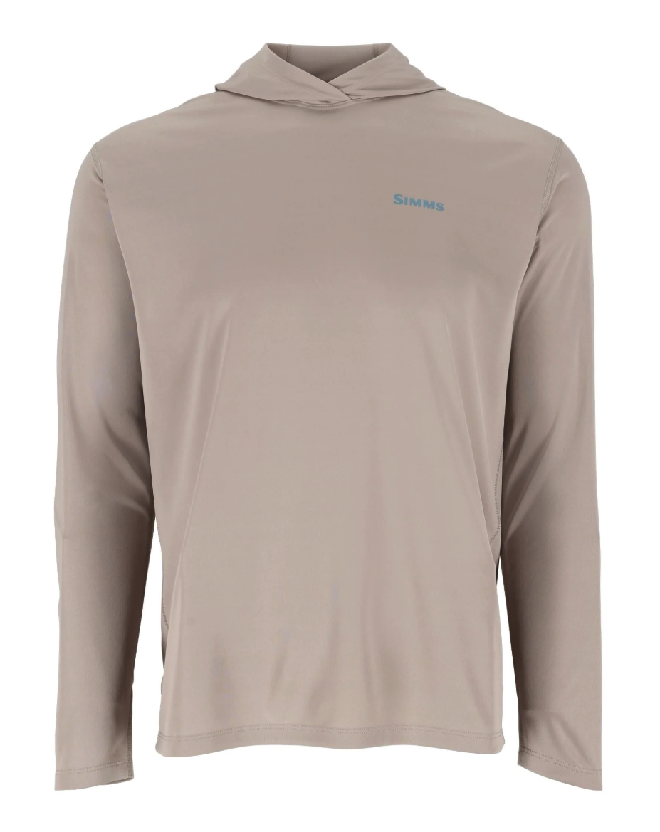 Front of of  Simms Tech Hoody Artist Series dolomite trout color.