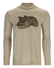 Simms Tech Hoody Artist Series with trout artwork is a great gift for trout fly fishermen.