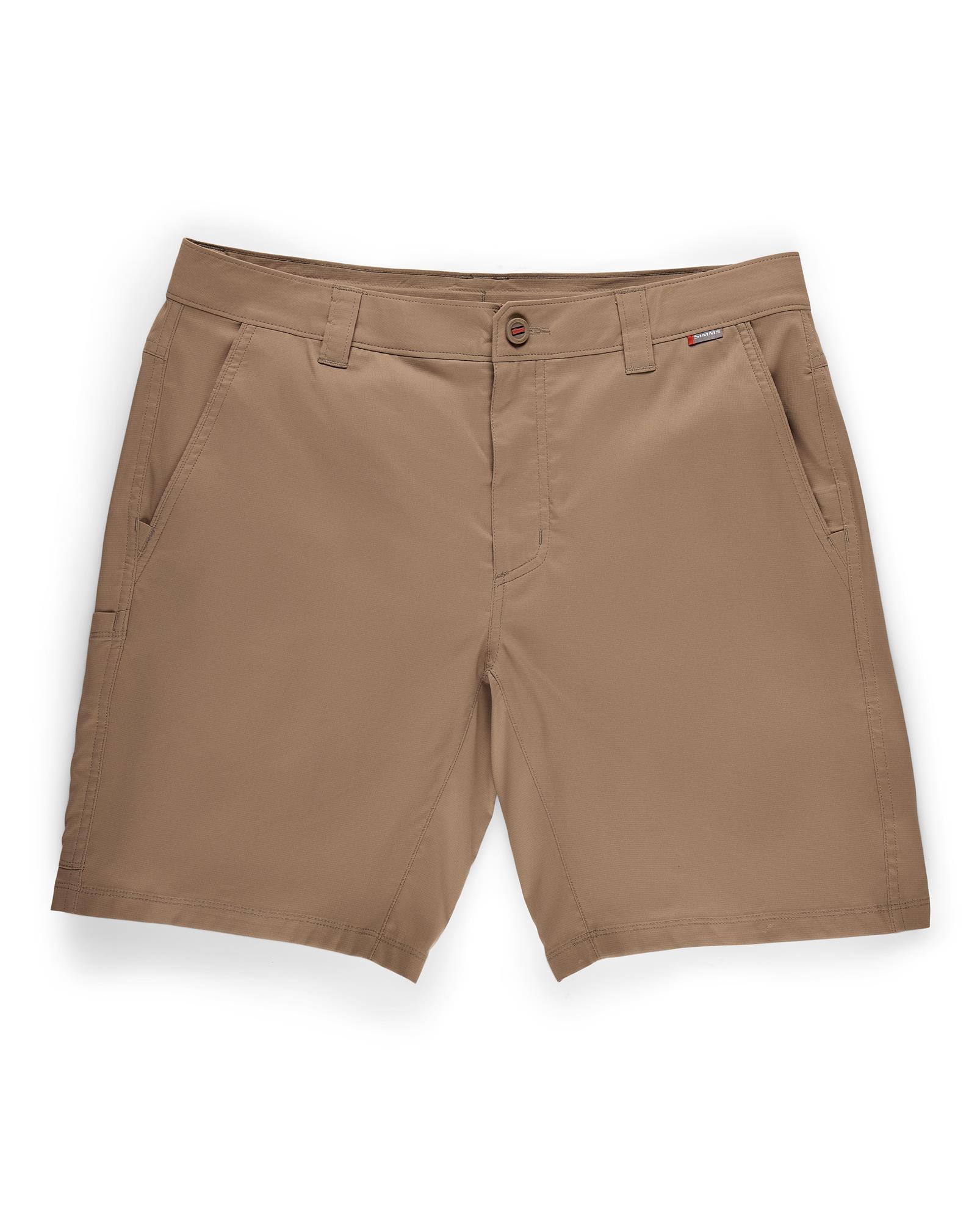 Simms Superlight Short quick-drying woven shorts flat lay front view