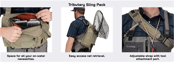 Simms Tributary Sling Pack Basalt