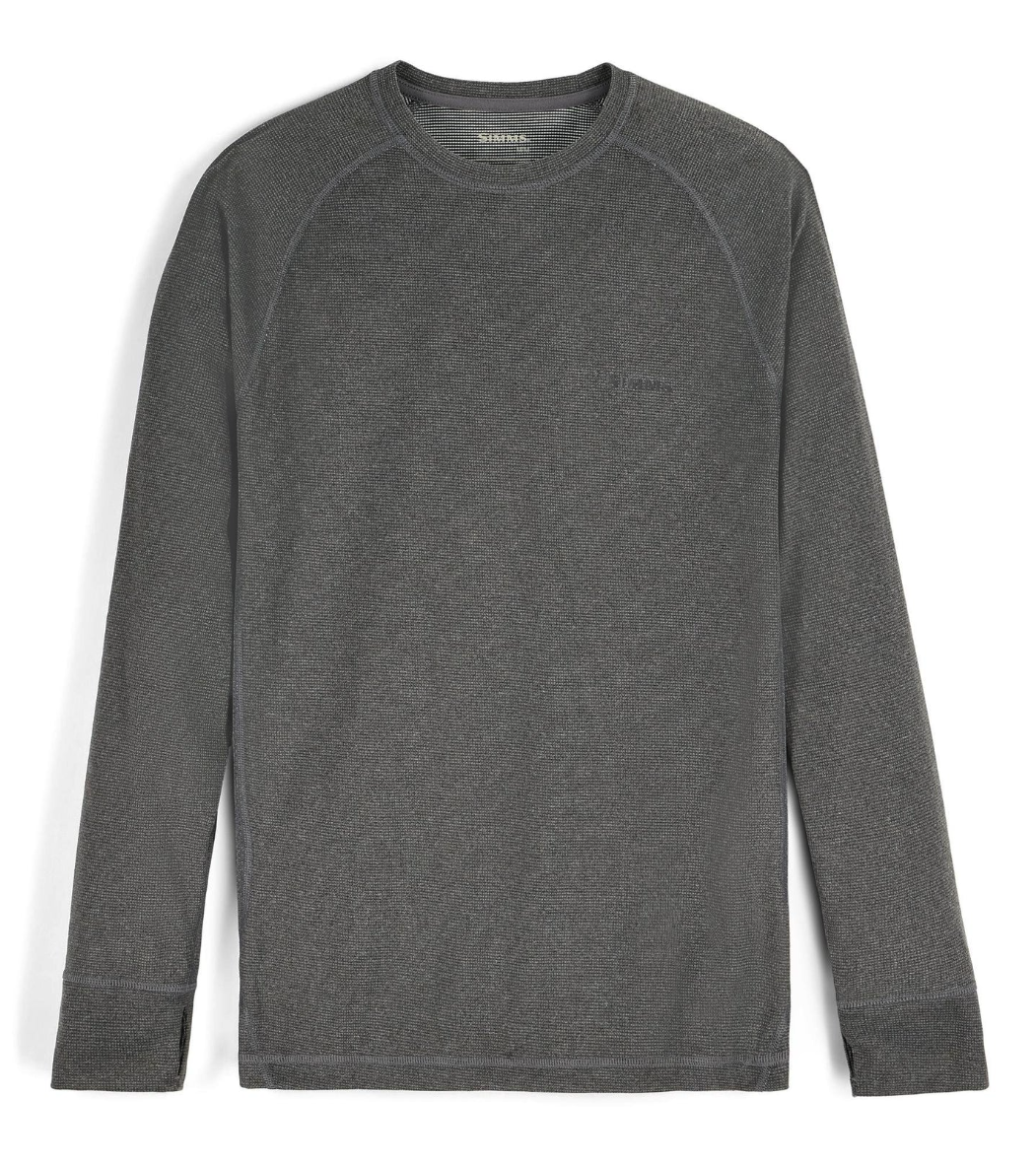 Simms Strata 160 Baselayer LS Crew Dark Grey Heather