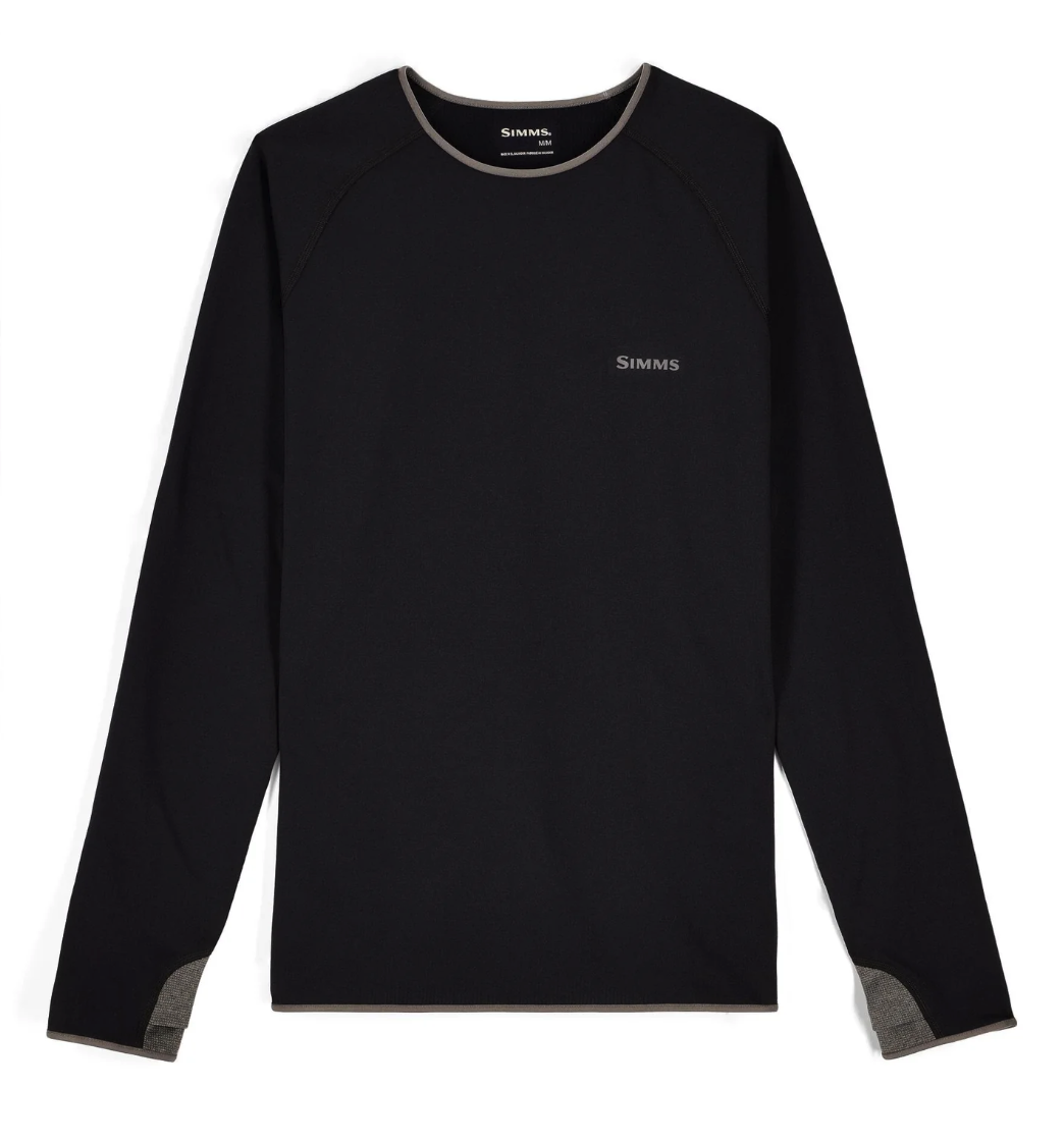 Simms Strata 200 LS Baselayer Crew Black color