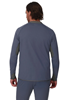 Rear view of model in Simms Strata 200 LS Baselayer Crew