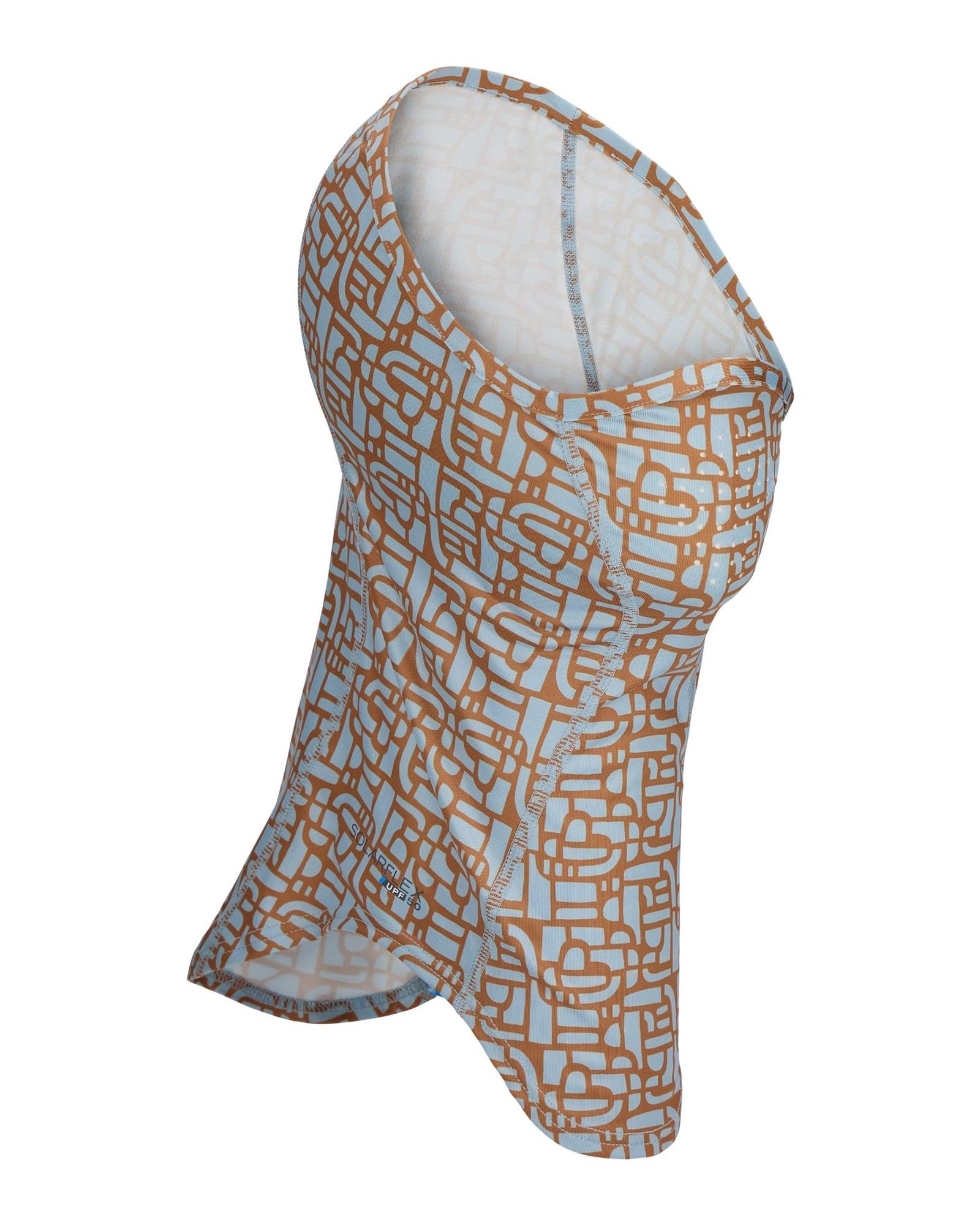 Simms SunGaiter UPF 50 cooling sun gaiter patterned steel blue fly fishing face cover