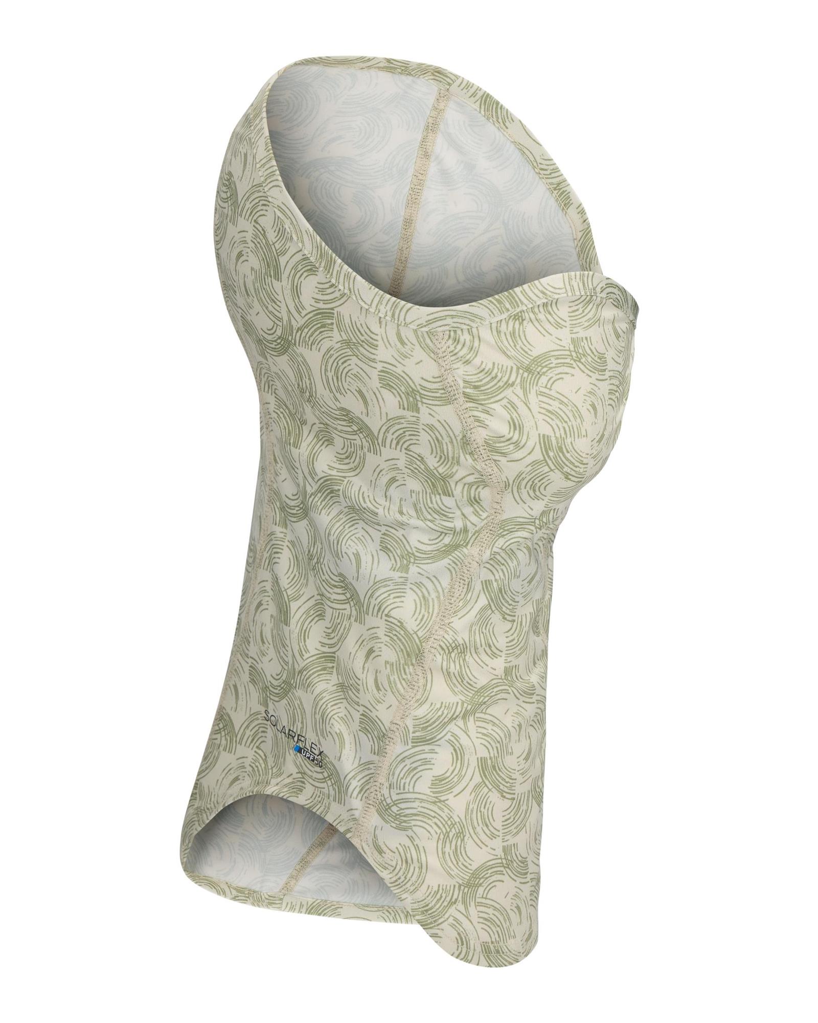 Simms SunGaiter UPF 50 fishing sun gaiter half moon pale pine pattern SolarFlex fabric