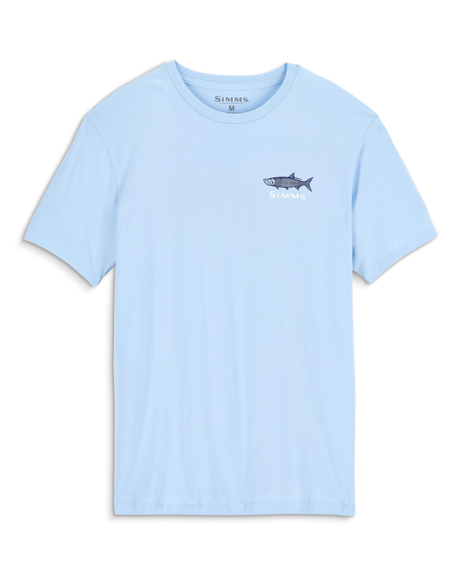 Simms Tarponwear short sleeve cotton t-shirt front logo detail