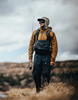 Angler wearing Simms Flyweight Packable Waders