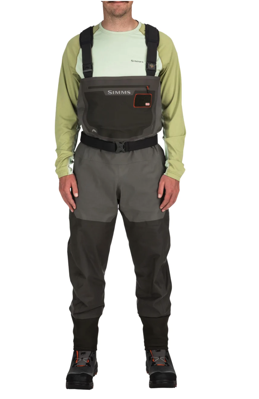 Breathable and waterproof Simms G3 Waders with updated material package, in stock now