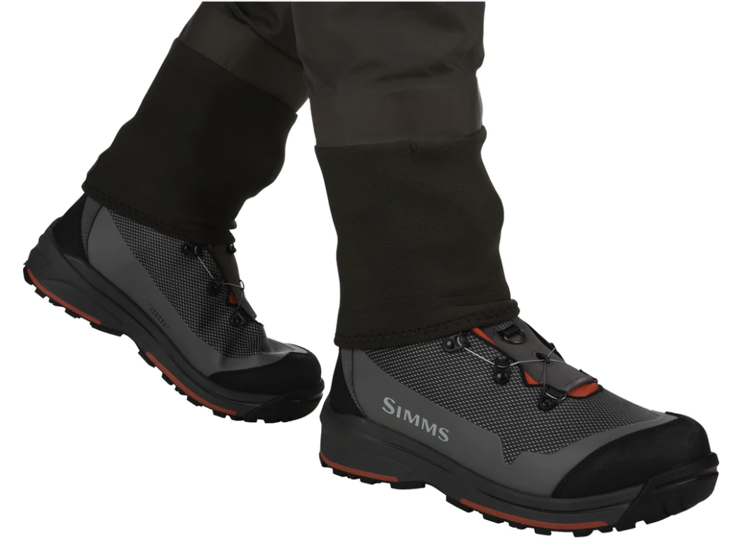G3 Guide Stockingfoot Waders with stretch-woven interior flank pocket for essential gear, in stock