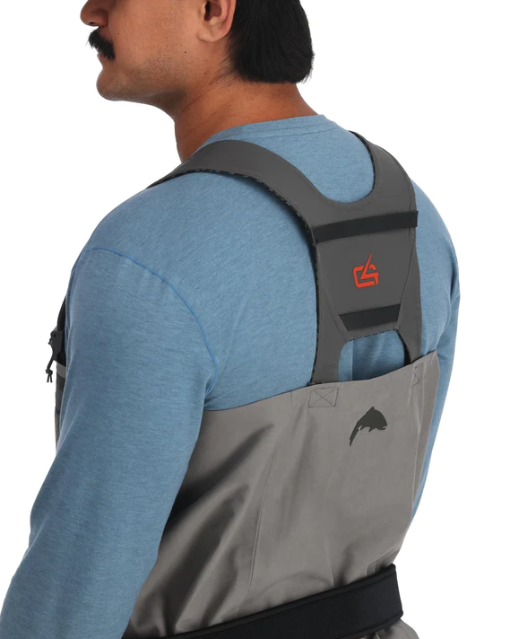 Highest-tech Simms G4Z Waders with waterproof YKK AQUASEAL zipper, for sale