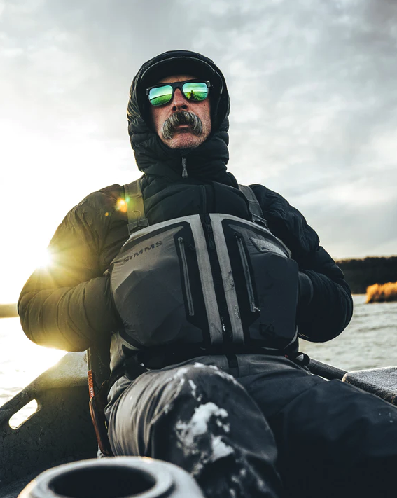 Simms G4Z Waders featuring compression-molded stockingfeet for enhanced boot fit and comfort