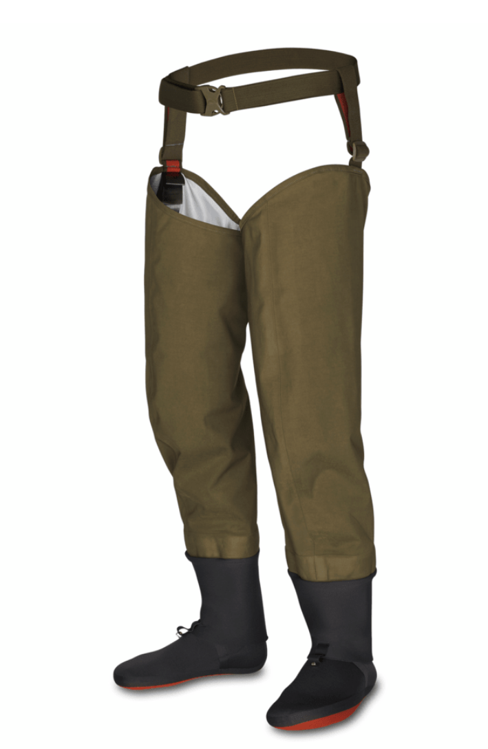 Front of Simms Second Wind Hip Waders