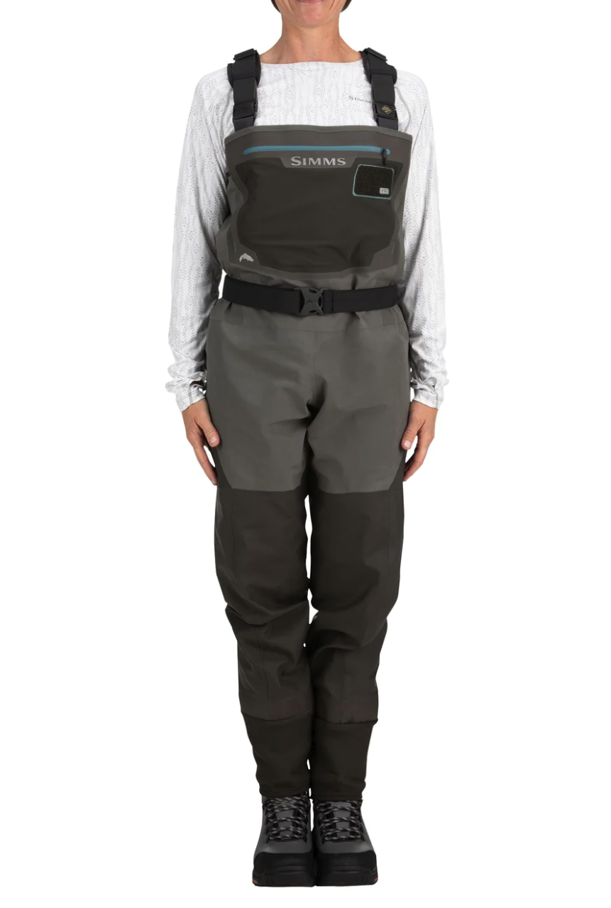 GORE-TEX stretch fabric for enhanced mobility and comfort in Simms Women's G3 Guide Waders