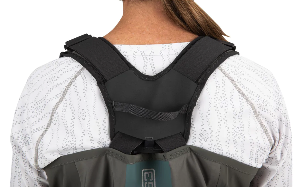 Patented front and back leg seams for improved mobility in Simms Women's G3 Guide Waders, order now