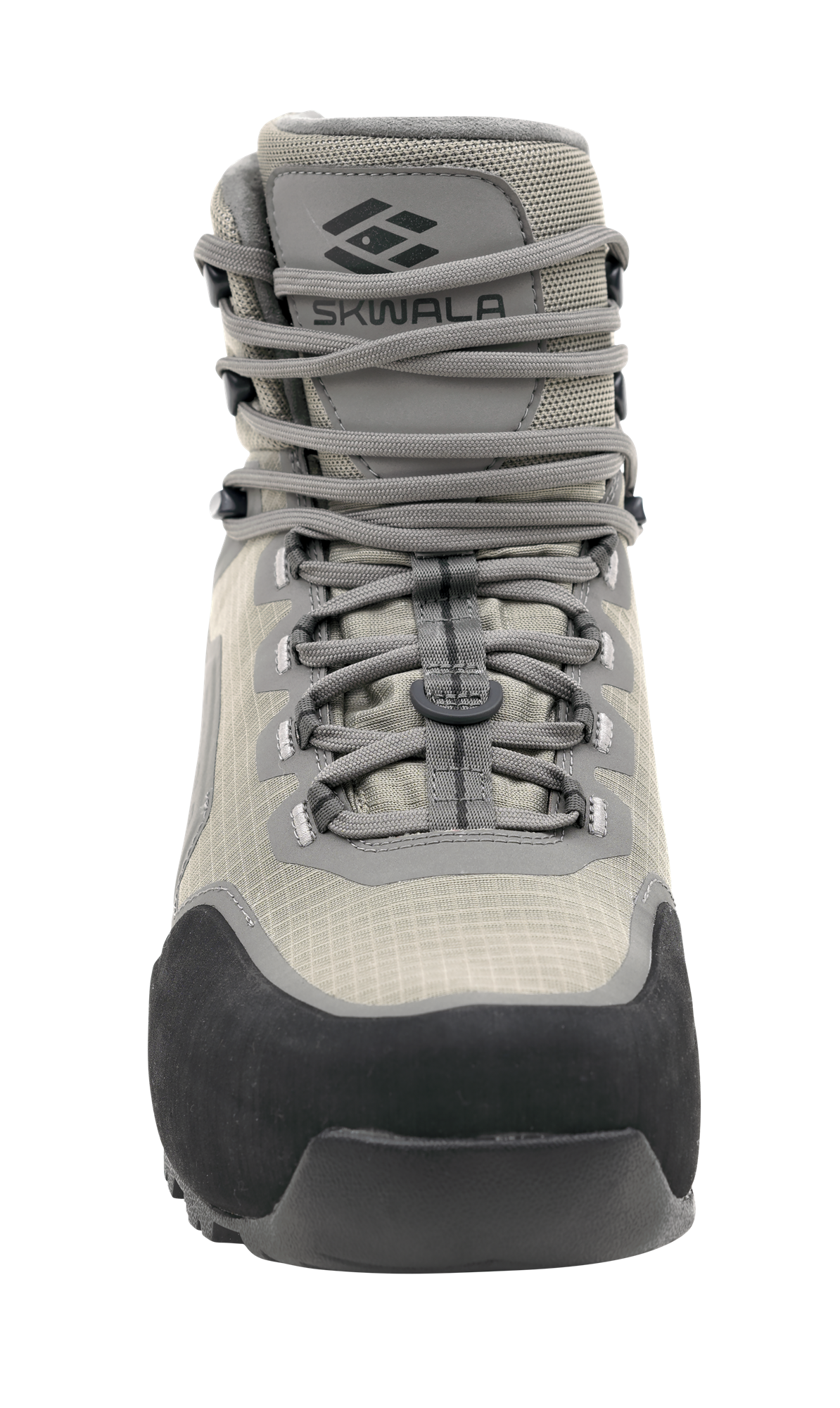 Skwala Carbon Wading Boot front view lightweight fly fishing wading boot with durable toe cap and high ankle support