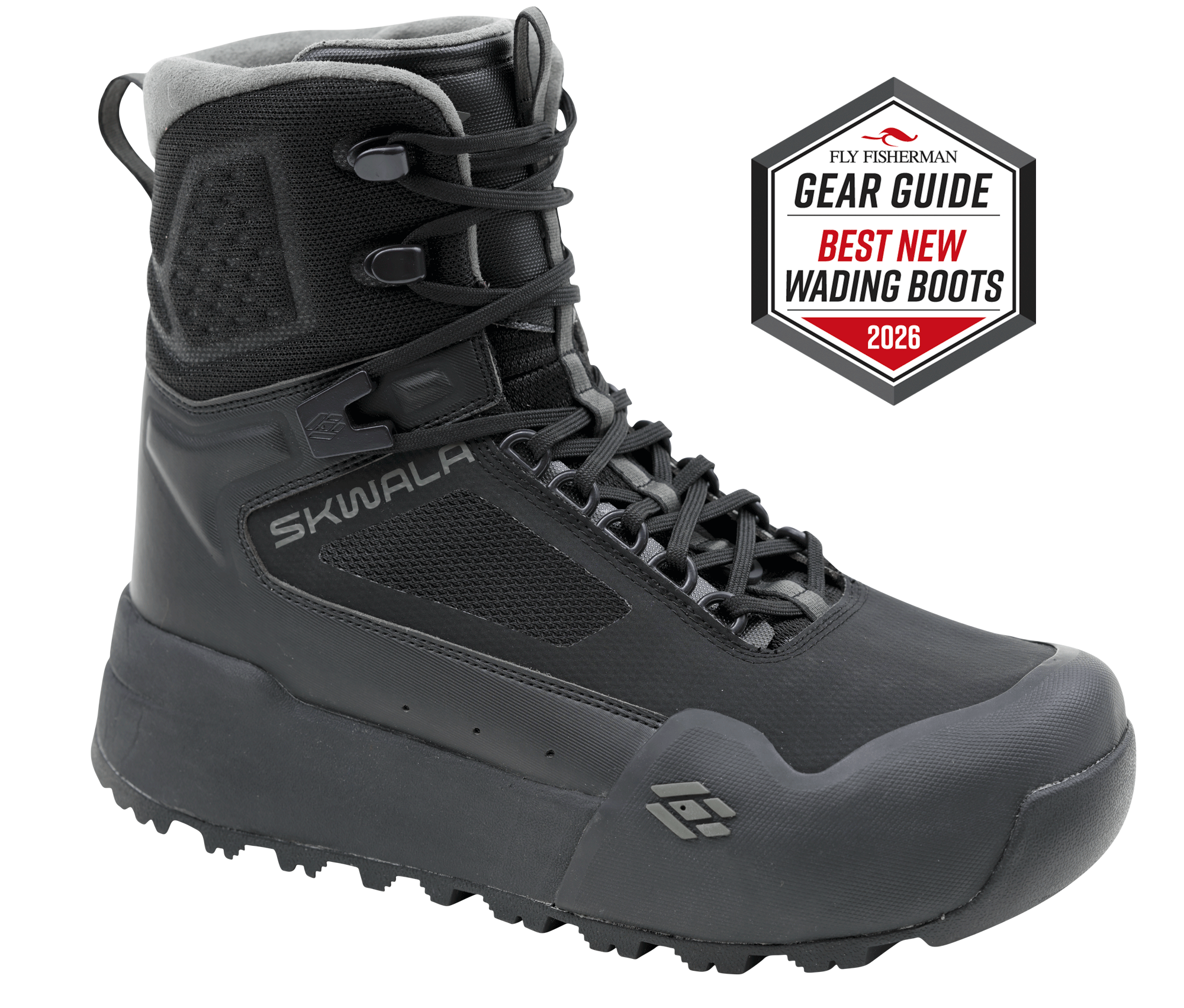 Side profile of Skwala RS wading boot featuring durable upper construction and supportive midsole
