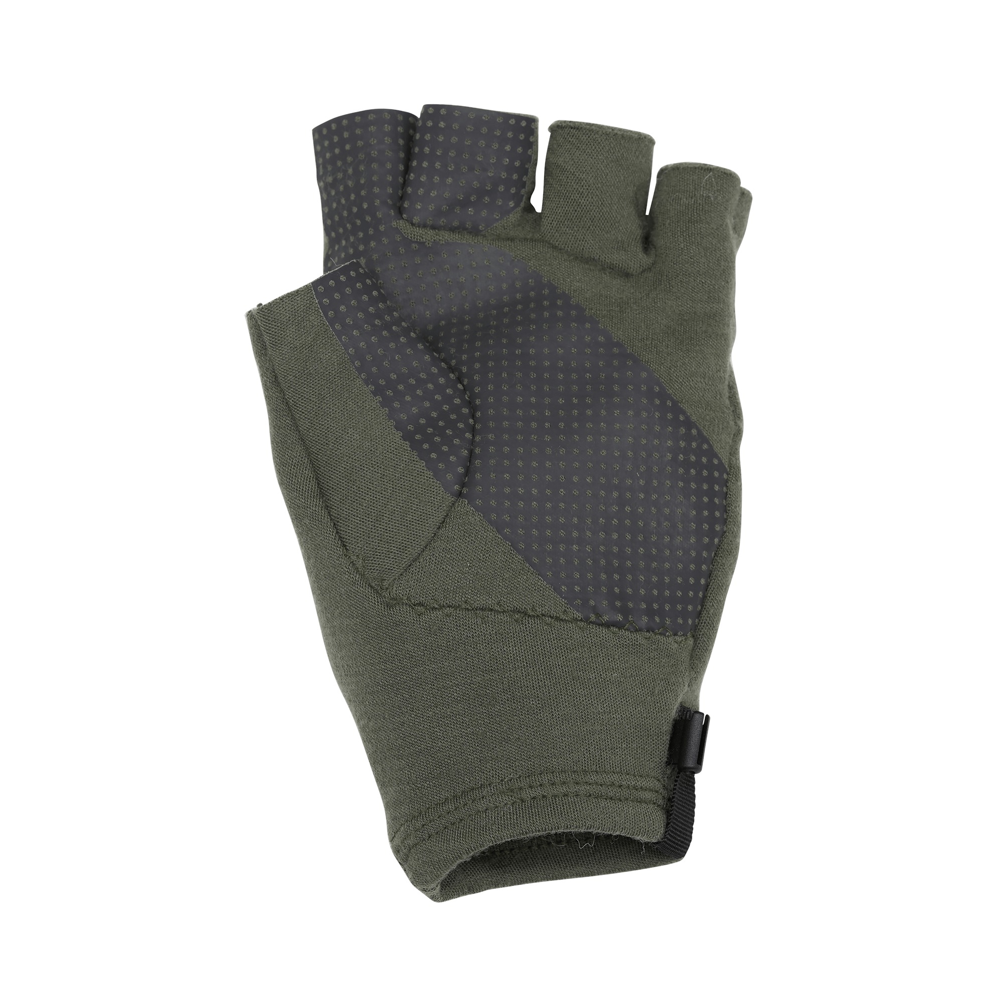 Skwala Thermo 300 fingerless merino wool fishing gloves reinforced palm grip view
