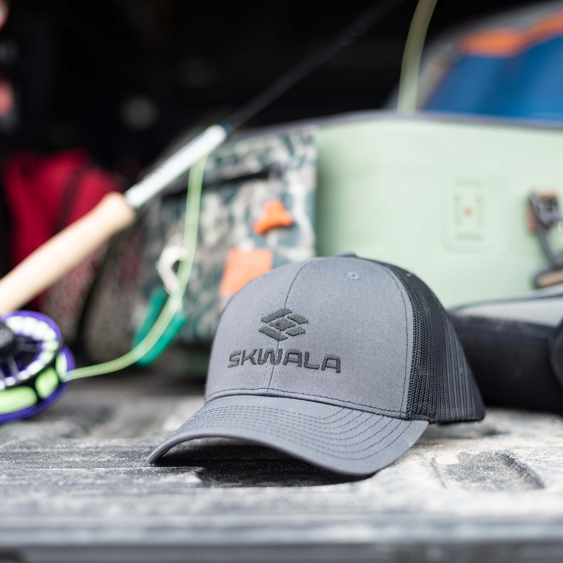Skwala Icon Mid Trucker Hat By Fly Rod