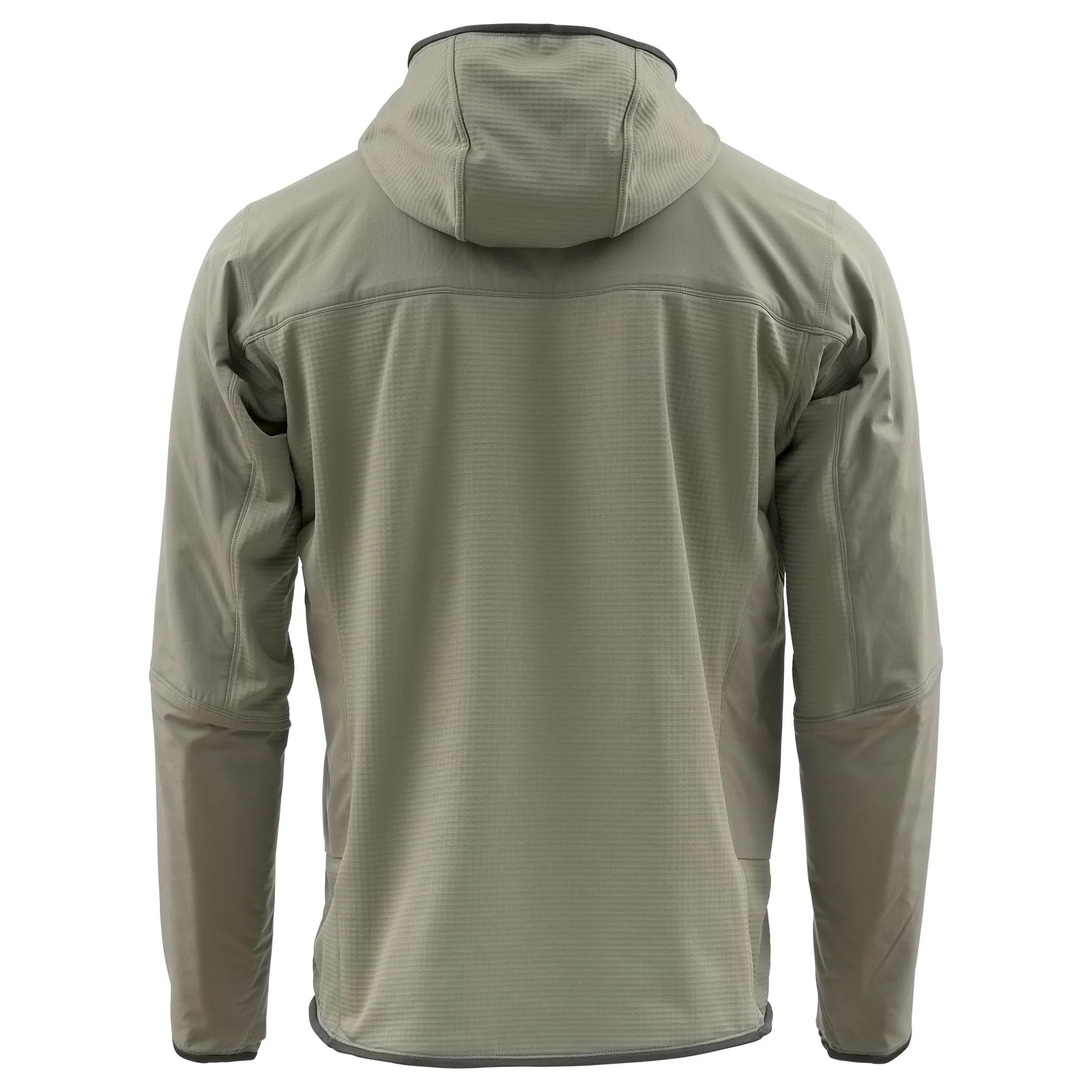 Earth Skwala technical fleece fishing hoody back view for hiking camping and fly fishing