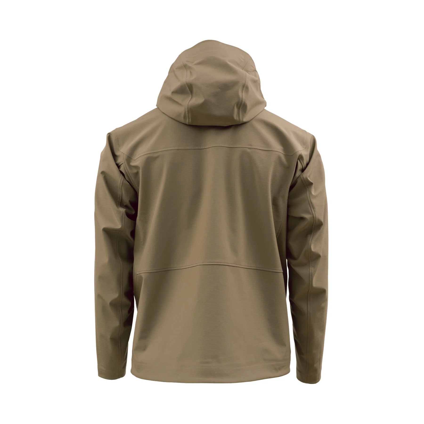- Back view of Skwala Backeddy insulated fishing softshell for wind, light rain and cold conditions