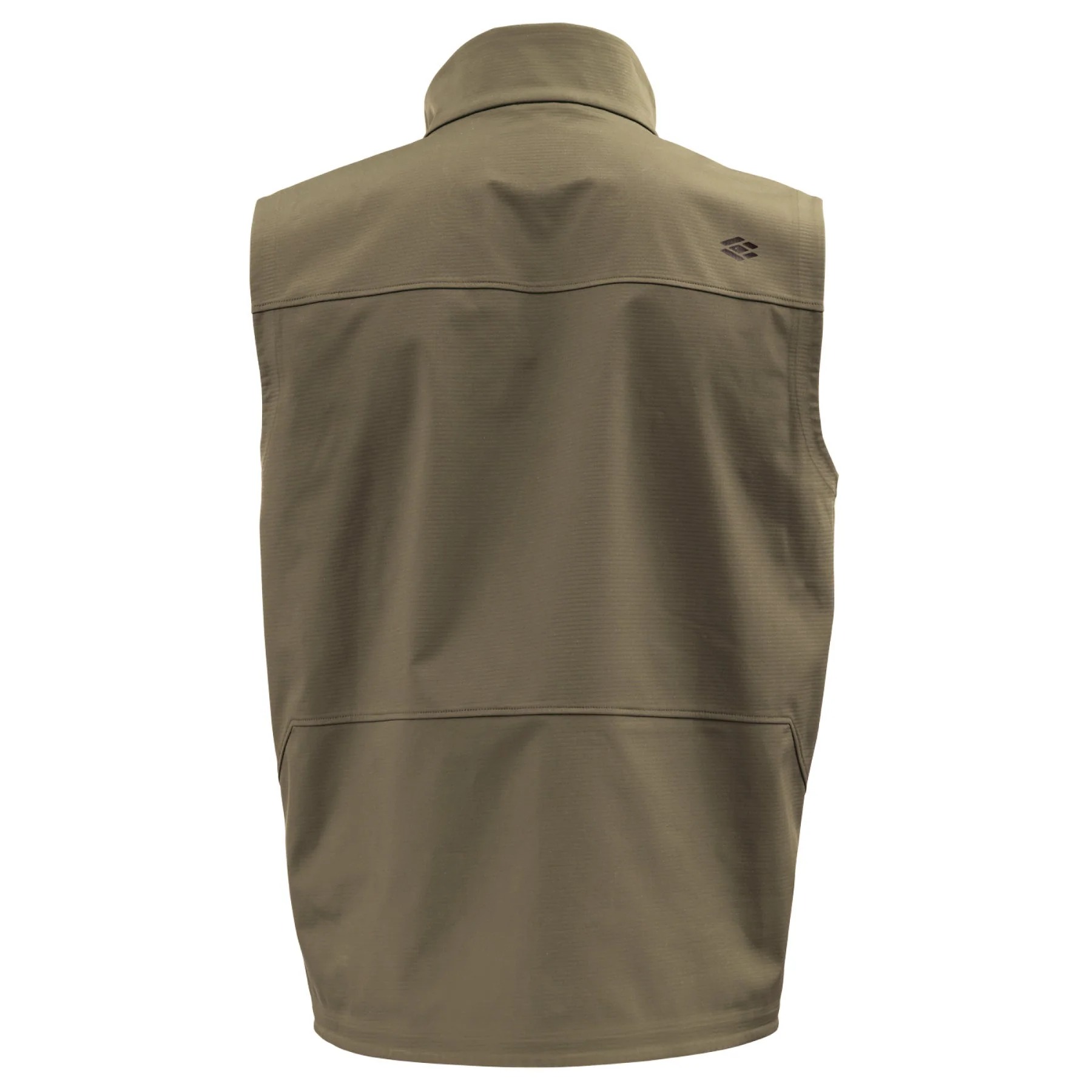 Back view of Skwala Backeddy outdoor vest for wind protection while fishing, hiking and camping