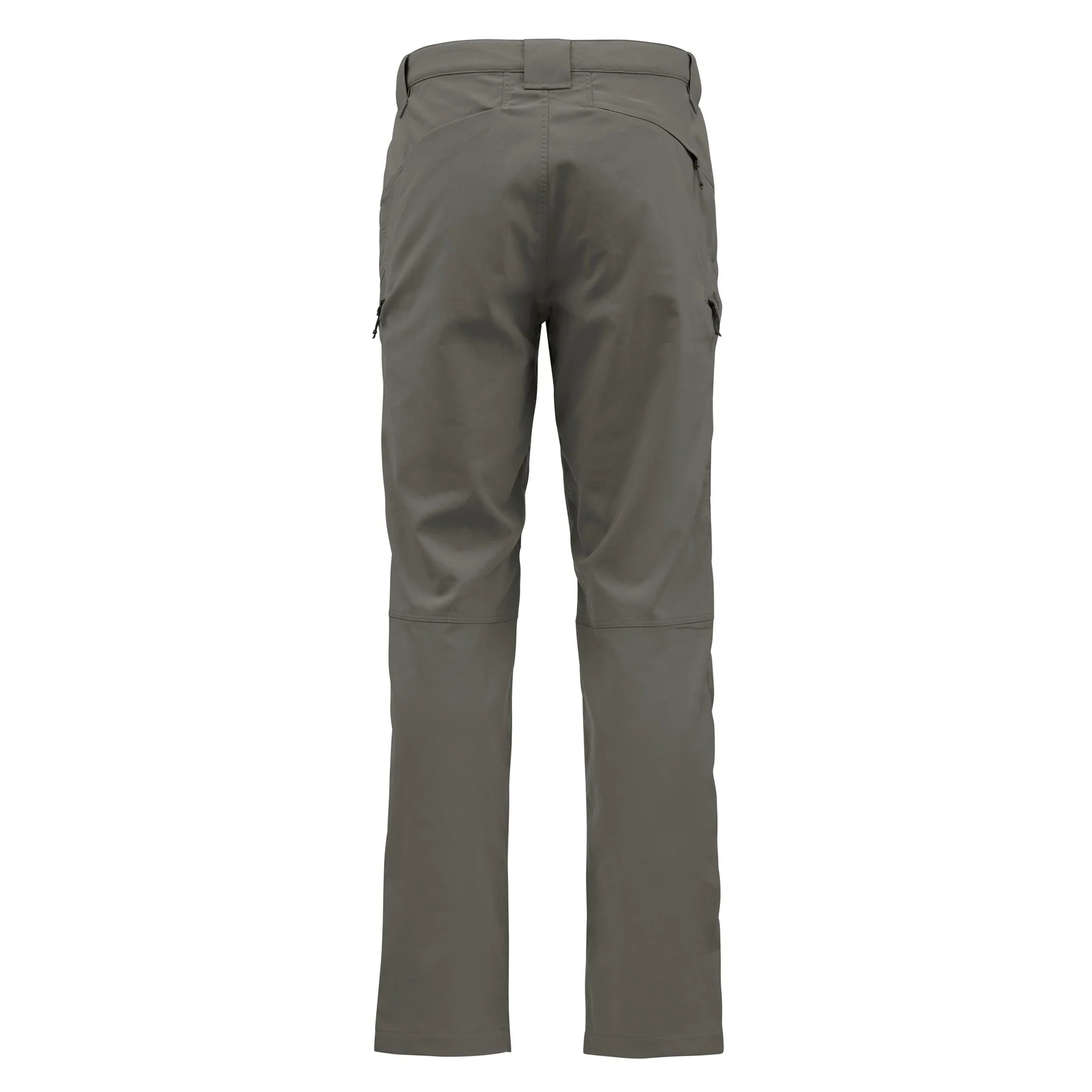 Quick-drying charcoal hiking and fishing pants with articulated outdoor fit